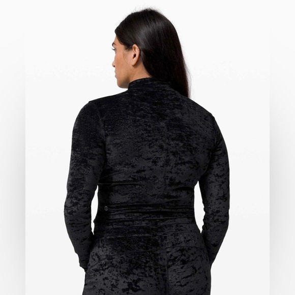 Lululemon All Aligned Mock Neck Long Sleeve *Crushed Velvet 4 - Picture 2 of 7